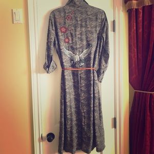 Custom button up shirt dress 🕊